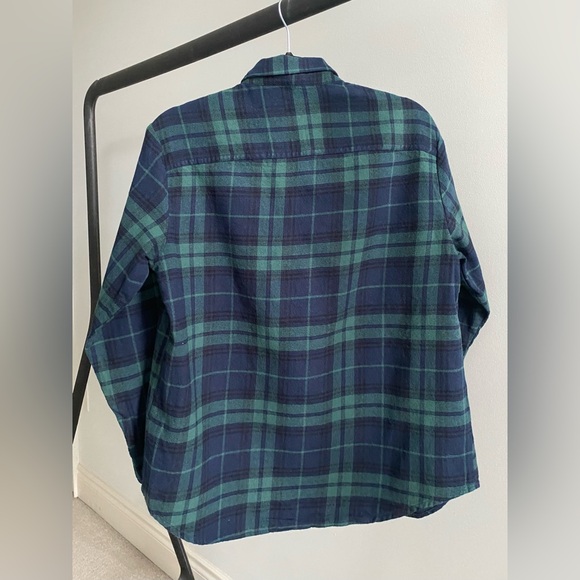 Green and Blue Plaid “Boyfriend Fit” Button Up - Picture 2 of 2